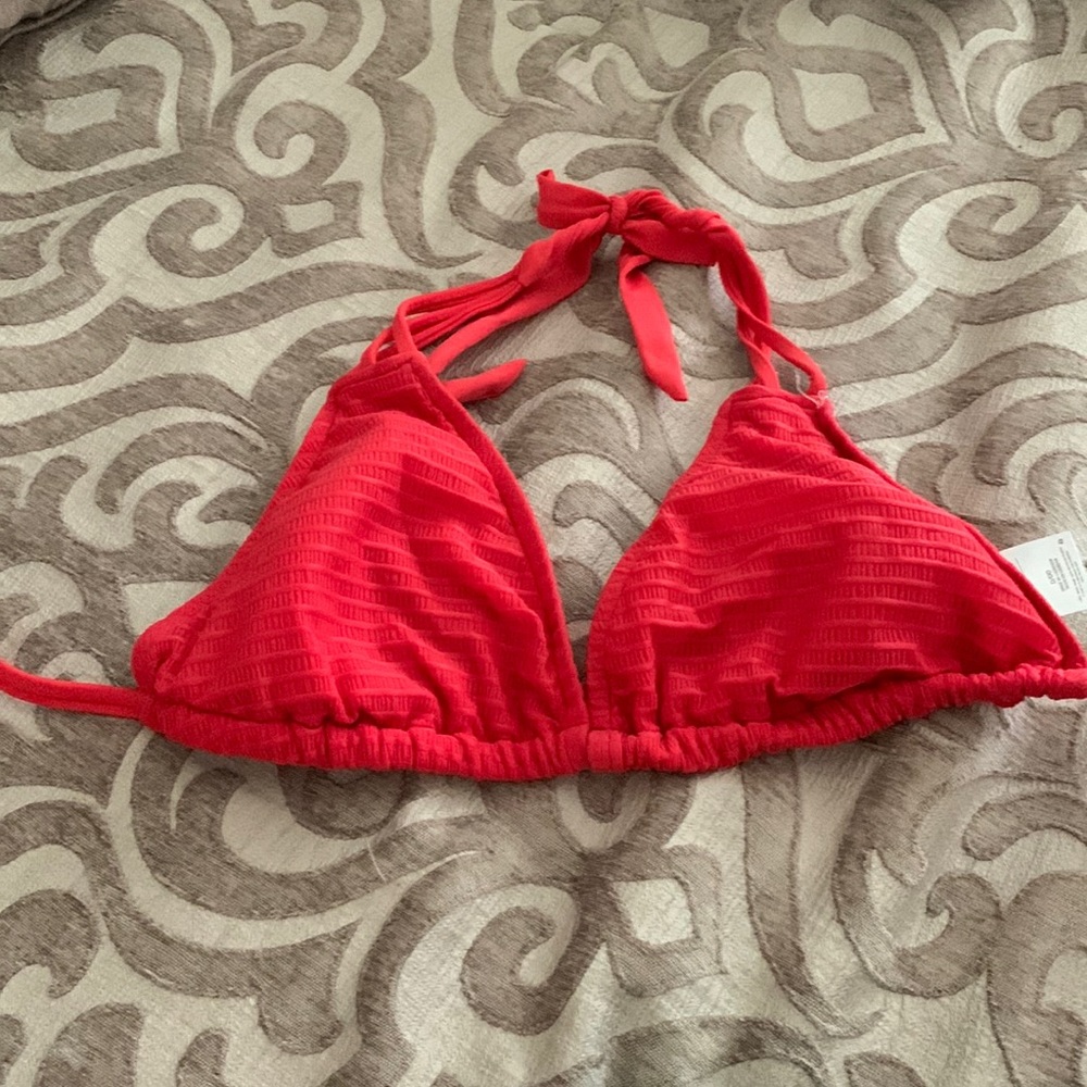 Beautiful coral bikini top